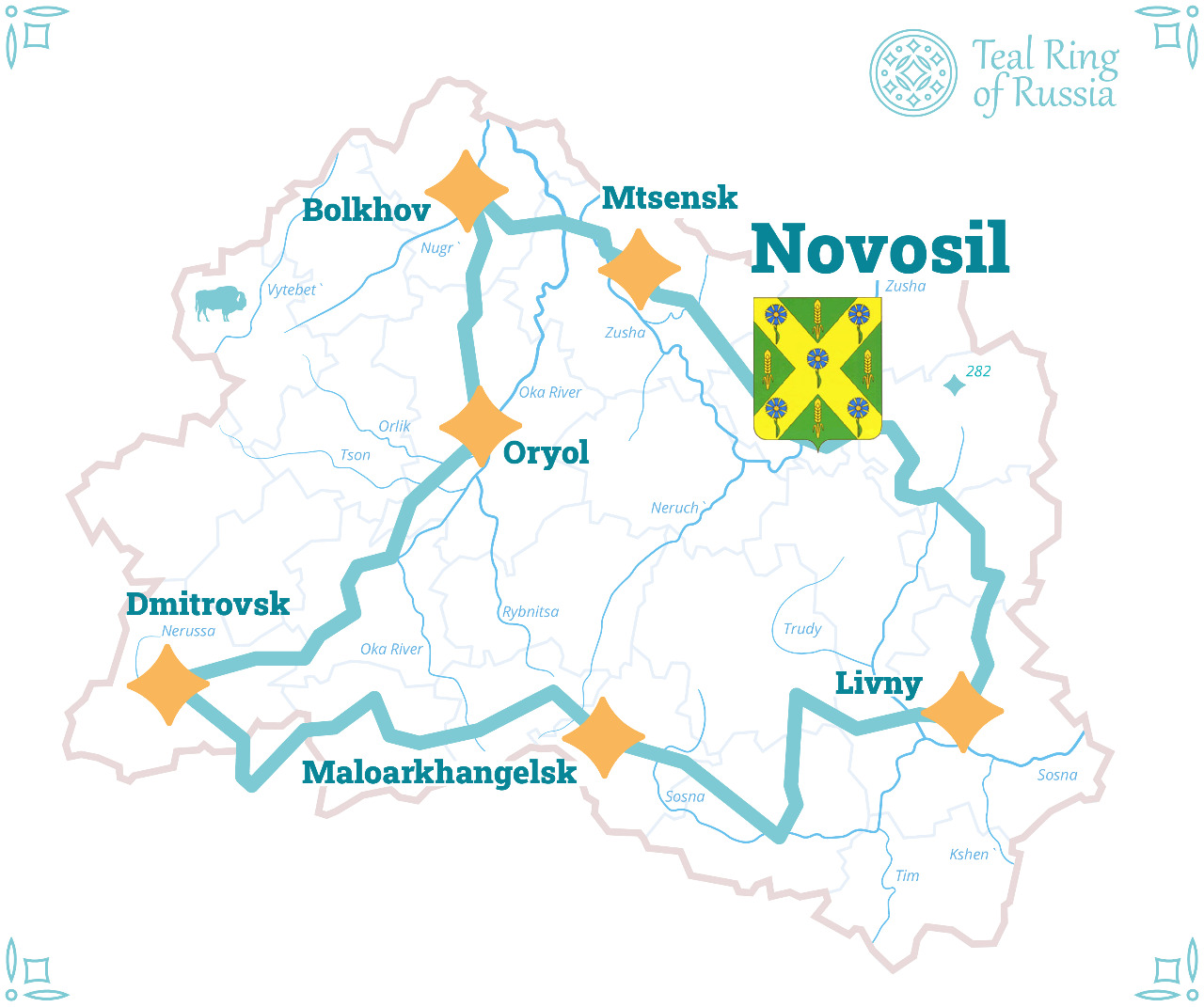 Turquoise ring of Russia. Novosil.